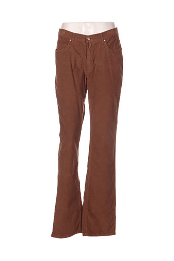 trussardi jeans pantalons femme de couleur marron