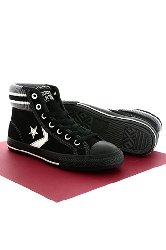 converse chaussures garçon de couleur noir