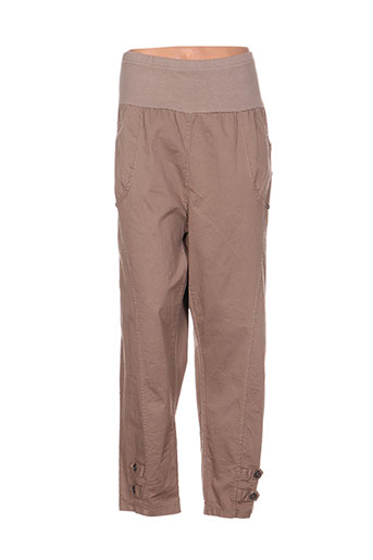 piment rouge pantalons femme de couleur beige