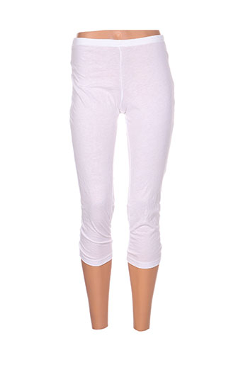 maloka pantalons femme de couleur blanc