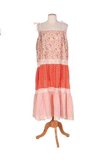 zoe la fee robes femme de couleur orange