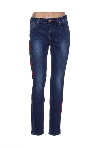 lcdn jeans femme de couleur bleu