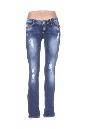 simply chic jeans femme de couleur bleu
