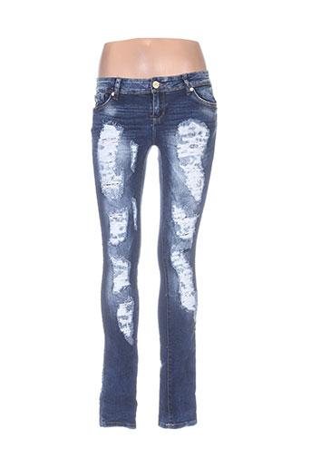 simply chic jeans femme de couleur bleu