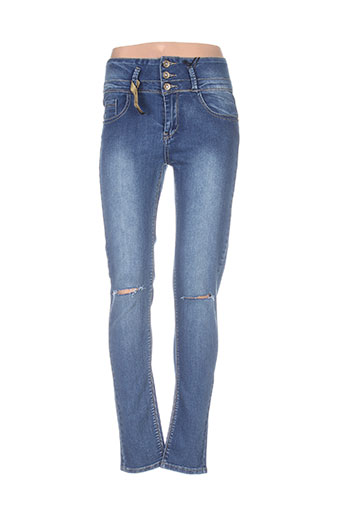 blue rags jeans femme de couleur bleu