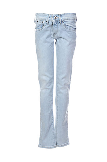 pepe jeans jeans fille de couleur bleu