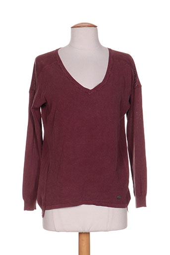 pepe jeans pulls fille de couleur violet