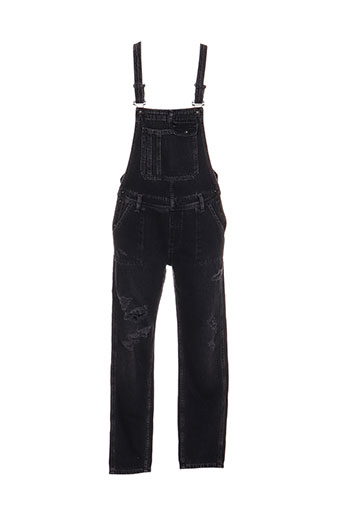pepe jeans combinaisons fille de couleur noir