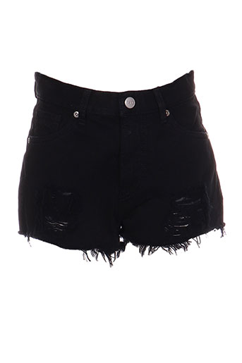 pepe jeans shorts / bermudas fille de couleur noir