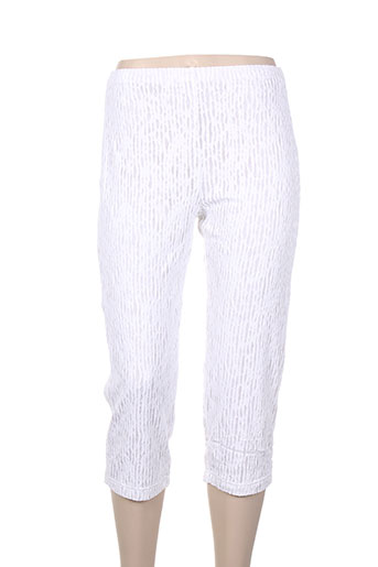 dikton's pantacourts femme de couleur blanc