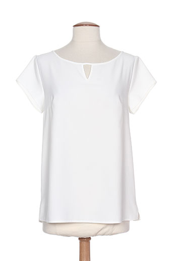 rouge et bleu t-shirts / tops femme de couleur blanc