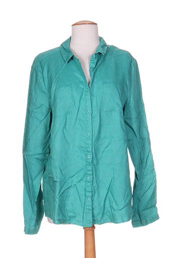 burton chemises femme de couleur vert