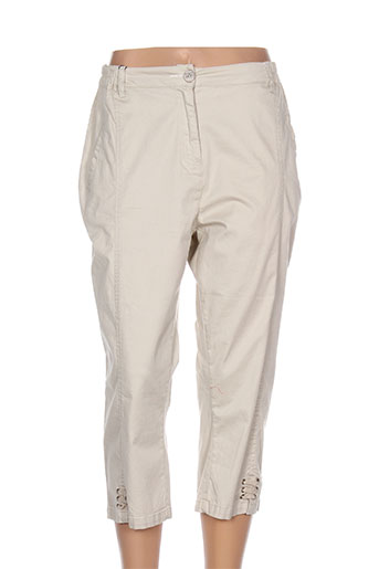 thalassa pantacourts femme de couleur beige