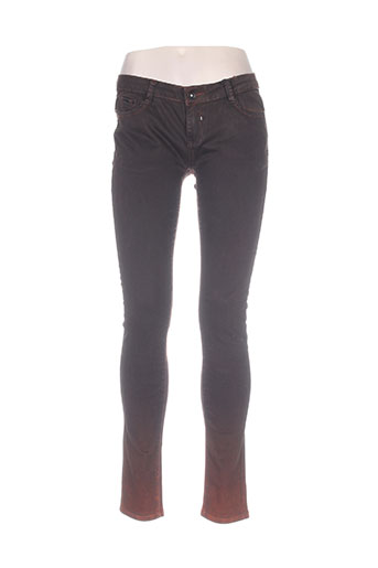 goldenim pantalons femme de couleur marron