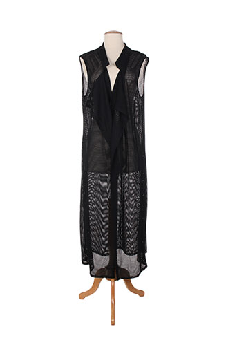 mat. gilets femme de couleur noir