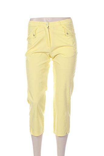quattro pantacourts femme de couleur jaune