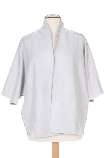 b.young vestes femme de couleur gris