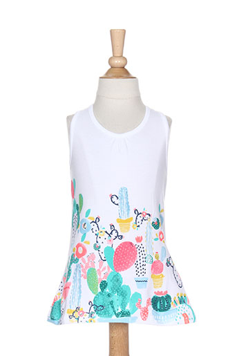 3 pommes robes fille de couleur blanc
