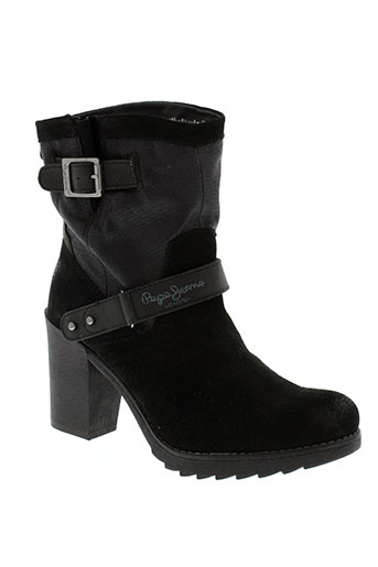 pepe jeans chaussures femme de couleur noir