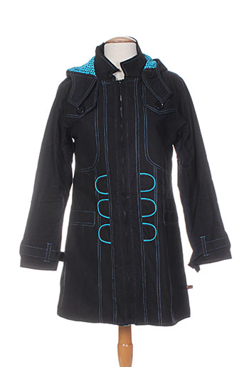bamboo's manteaux femme de couleur bleu