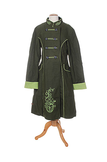 bamboo's manteaux femme de couleur vert