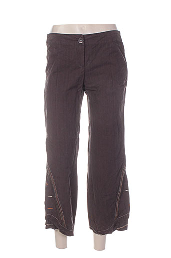 l33 pantacourts femme de couleur marron