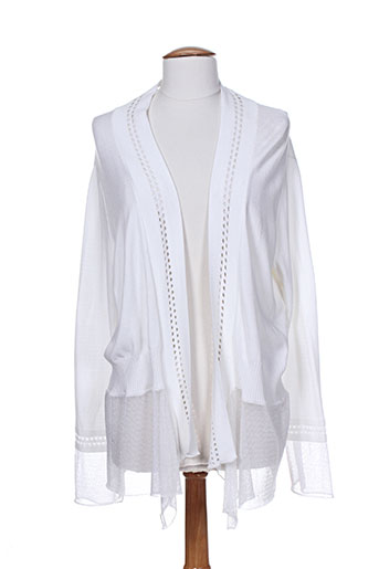 quattro gilets femme de couleur blanc