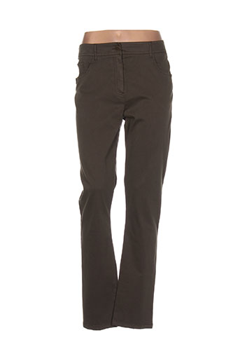 pause cafe pantalons femme de couleur vert