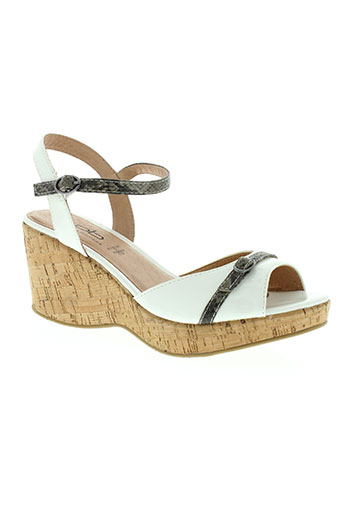 les p'tites bombes chaussures femme de couleur blanc