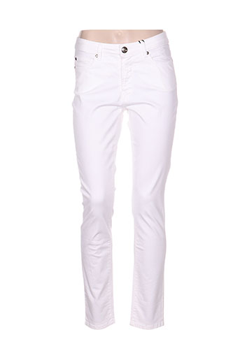 emma EFFI_CHAR_1 caro pantalons femme de couleur blanc