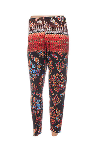 mat. pantalons femme de couleur orange