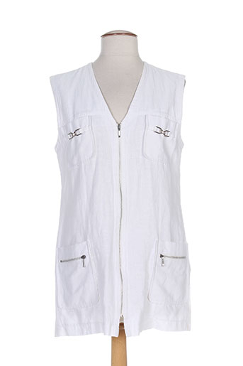 nienhaus gilets femme de couleur blanc