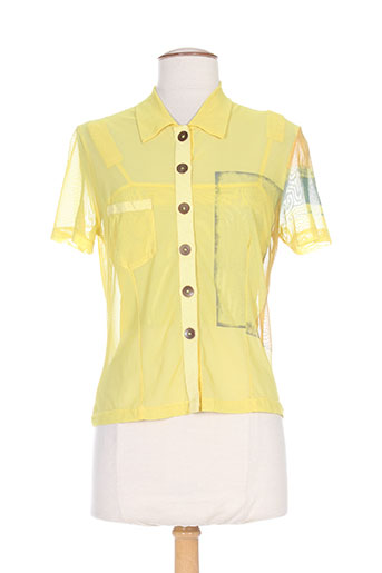 vassalli chemises femme de couleur jaune