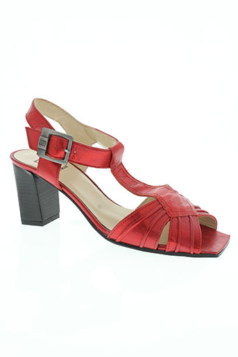 france mode chaussures femme de couleur rouge