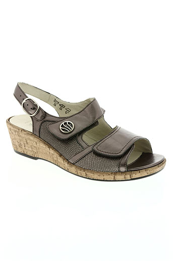 waldläufer chaussures femme de couleur marron