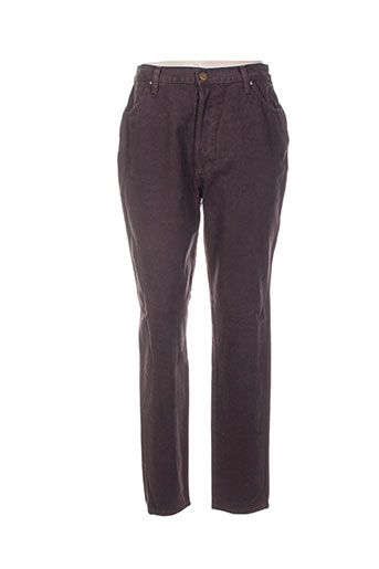 poles jeans femme de couleur marron