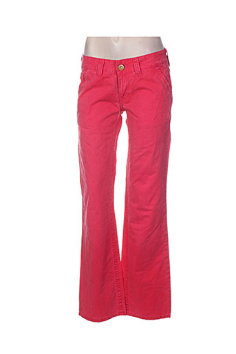 pepe jeans pantalons femme de couleur rouge