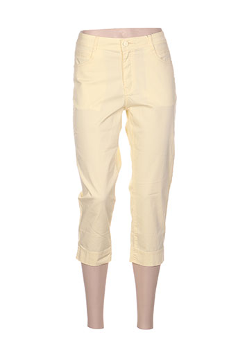 youline pantacourts femme de couleur jaune