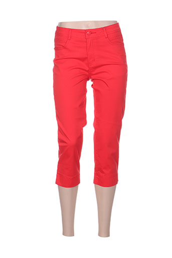 youline pantacourts femme de couleur rouge