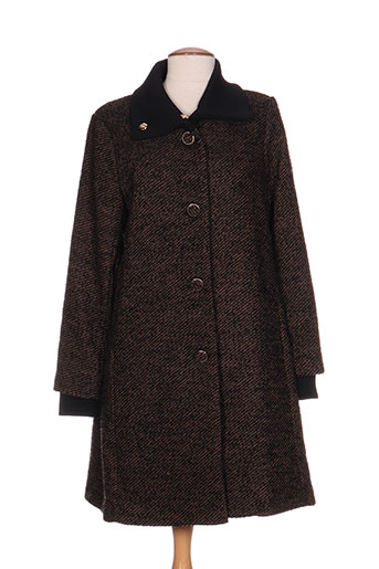 scee manteaux femme de couleur marron