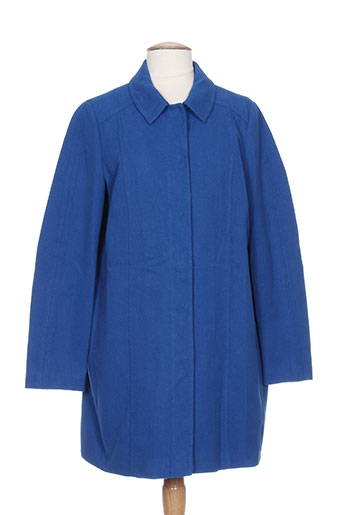 benetton manteaux femme de couleur bleu