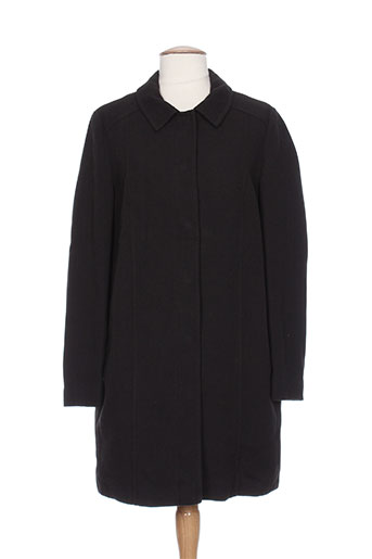 benetton manteaux femme de couleur noir