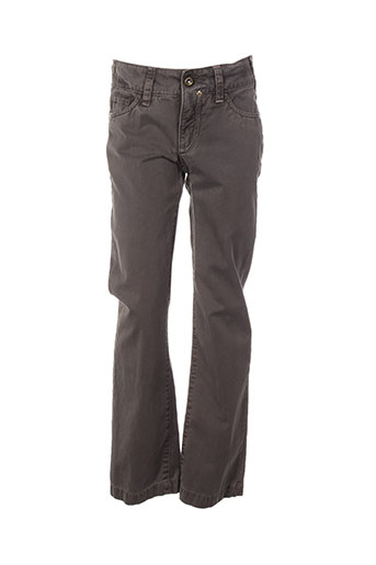 ddp pantalons fille de couleur gris