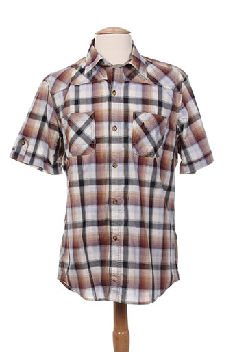 mcs chemises homme de couleur marron