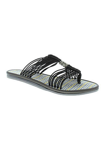 string tong chaussures femme de couleur gris