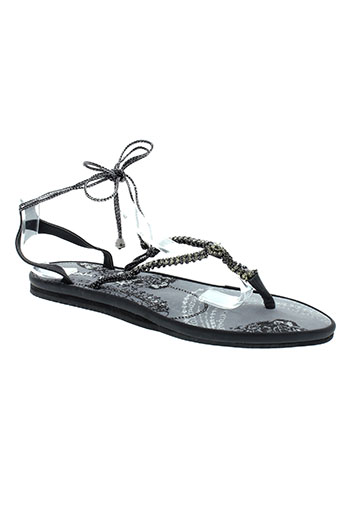 string tong chaussures femme de couleur gris