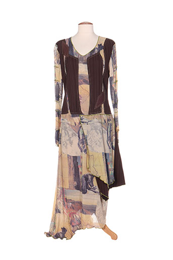 saona robes femme de couleur marron