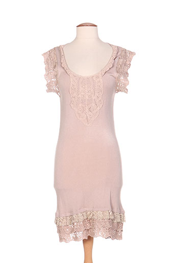 by laetitia robes femme de couleur beige