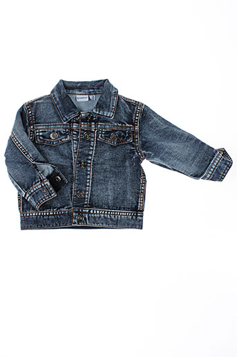 3 pommes vestes fille de couleur bleu
