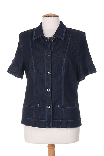 bleu de sym vestes femme de couleur bleu